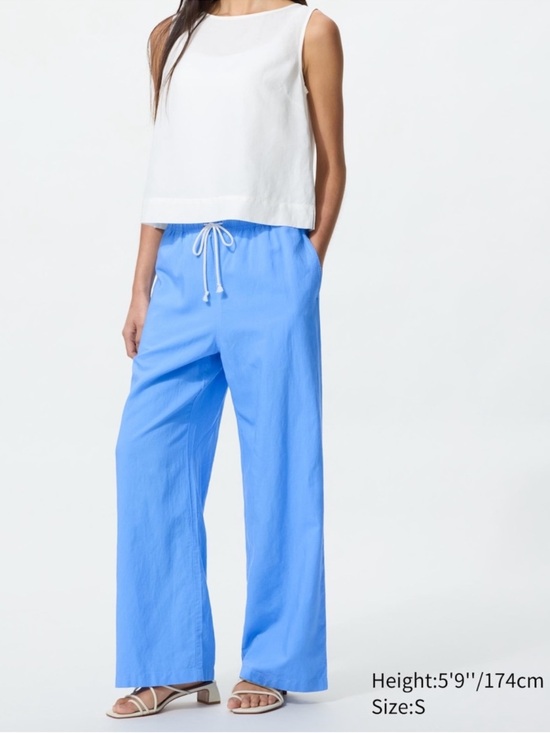 Uniqlo Pants - Uniqlo Linen Blend Easy Pants